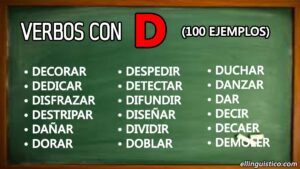 100 verbos en español que empiezan con «D»