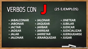 25 verbos en español que empiezan con «J»